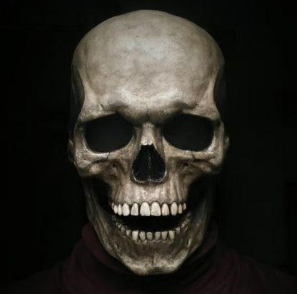 Máscara de Calavera De Cabeza Con Mandíbula Móvil + Dedos GRATIS 🎁