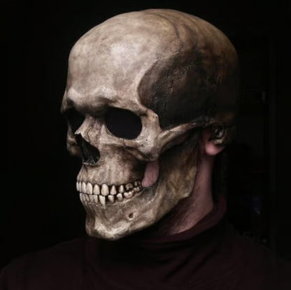 Máscara de Calavera De Cabeza Con Mandíbula Móvil + Dedos GRATIS 🎁